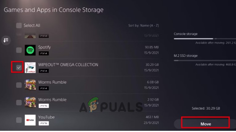 Move the Game or App to Internal Storage