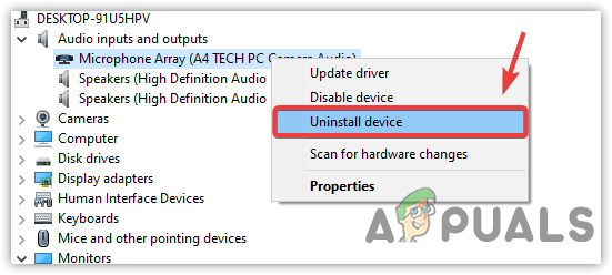 Uninstalling Microphone Driver