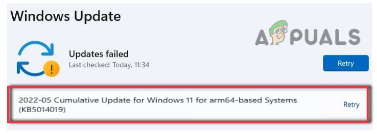 Windows Update KB5014019 not Installing on Windows 11