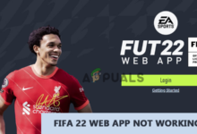 FIFA 22 Web App not Working