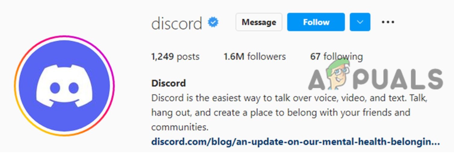 Fix the Issue by Contacting Discord on Instagram