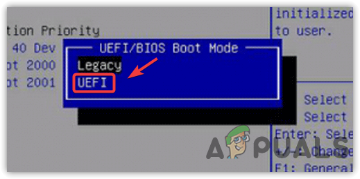 Enabling UEFI Mode