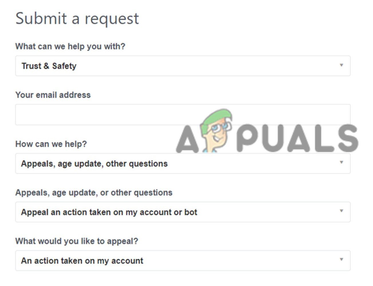 Fix Discord Account Disabled by Submitting a Request
