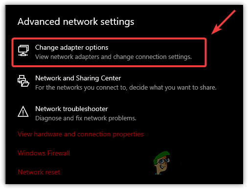 Navigating to Network Adapter SettingsNavigating to Network Adapter Settings