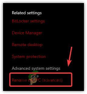 Opening Advanced System Settings