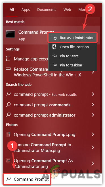 Opening Command Prompt As Administrator