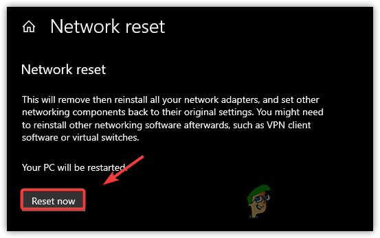 Resetting Network Configurations