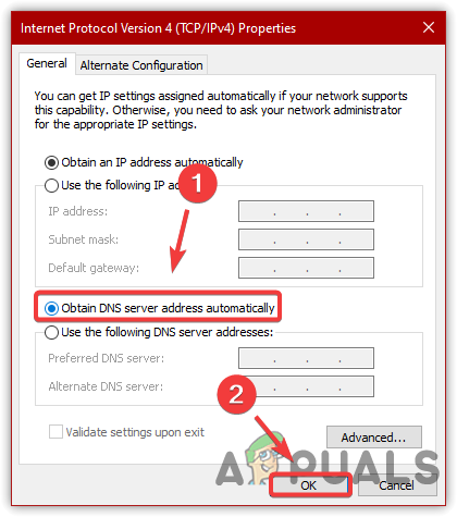 Switching to Automatic DNS