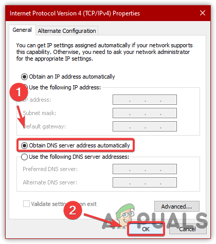 Switching to Automatic DNS
