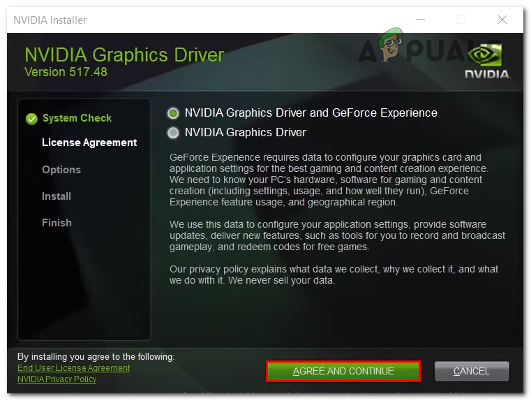 Downloading and installing the graphics driver for nvidia