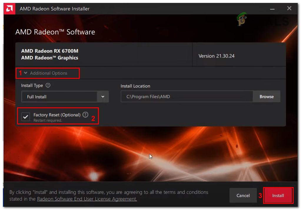 Downloading and installing the graphics driver for AMD