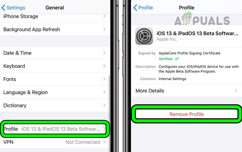 Remove Beta Profile from Your iPhone