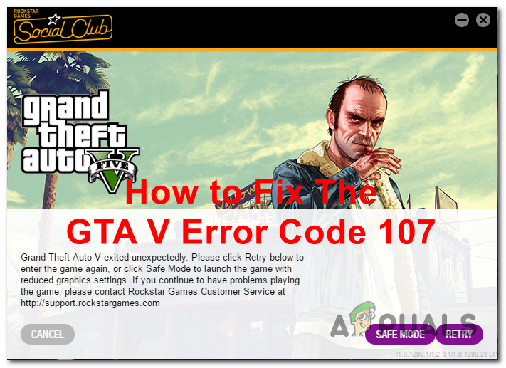 Fixing the GTA V error code 107
