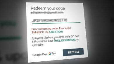 Error Code BM-RGCH-06 When Redeeming a Voucher on Google Play Store