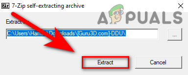 Extracting DDU EXE File