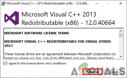 Instal·leu Microsoft Visual C++