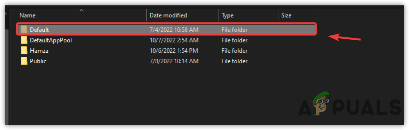 Opening Default Folder