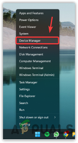 Head to the Device Manager