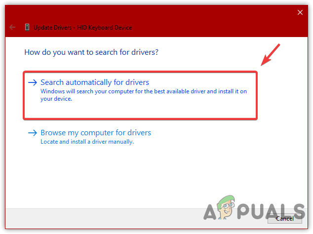 Selecting Search Automatically For Drivers