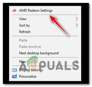 Open the AMD Radeon Settings menu