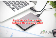 Applications freeze when External HDD is connected