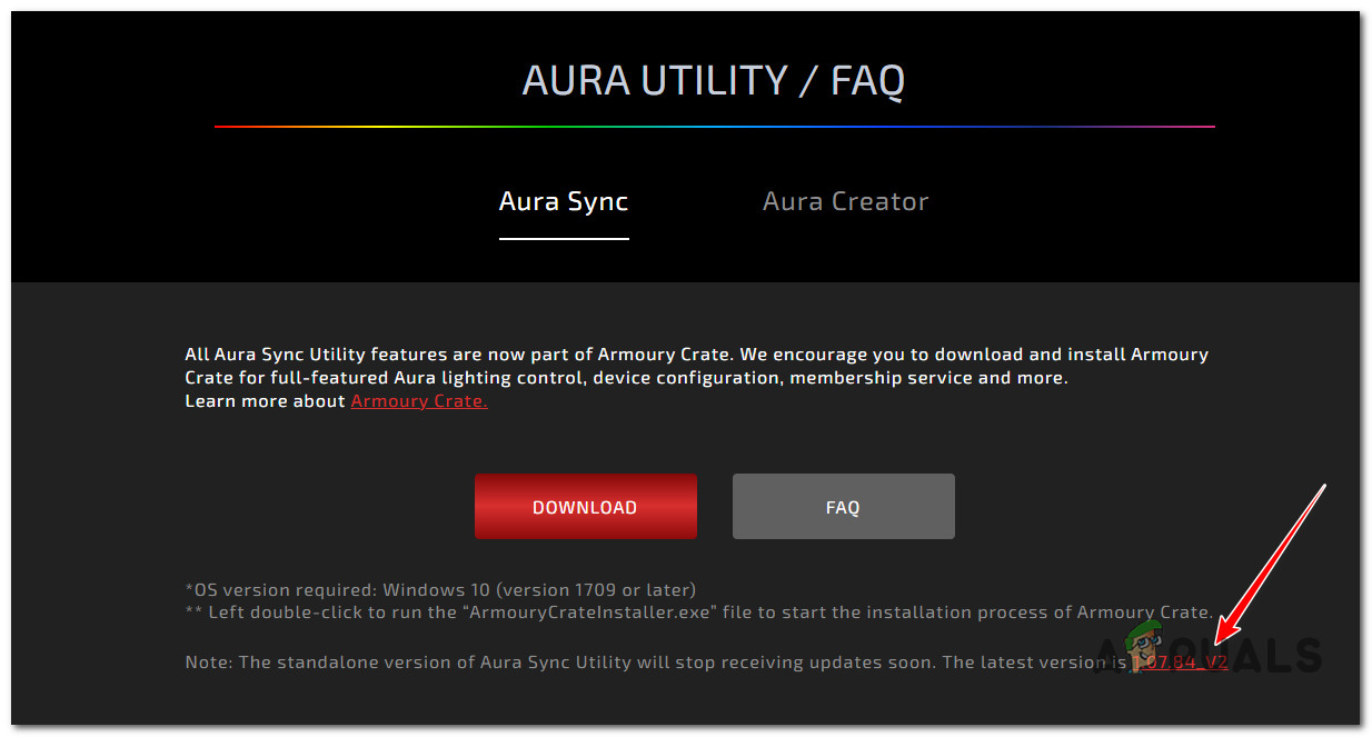Download the standalone version of Aura Sync