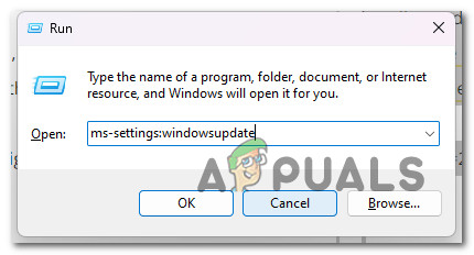 Open the Windows Update screen