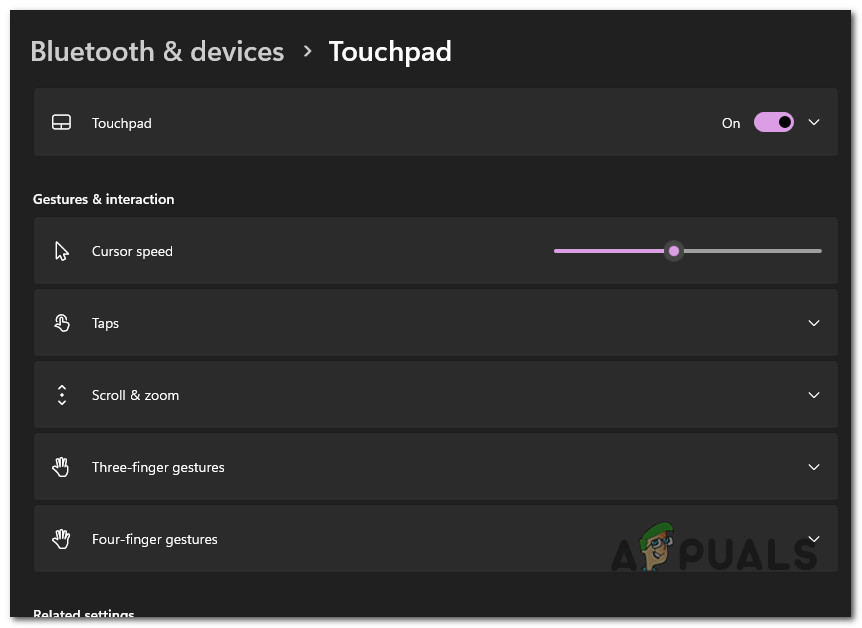 Enable touch gestures on Windows 11