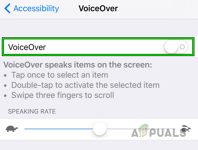 Disable Voice Over in the Accessibility Settings of the iPad