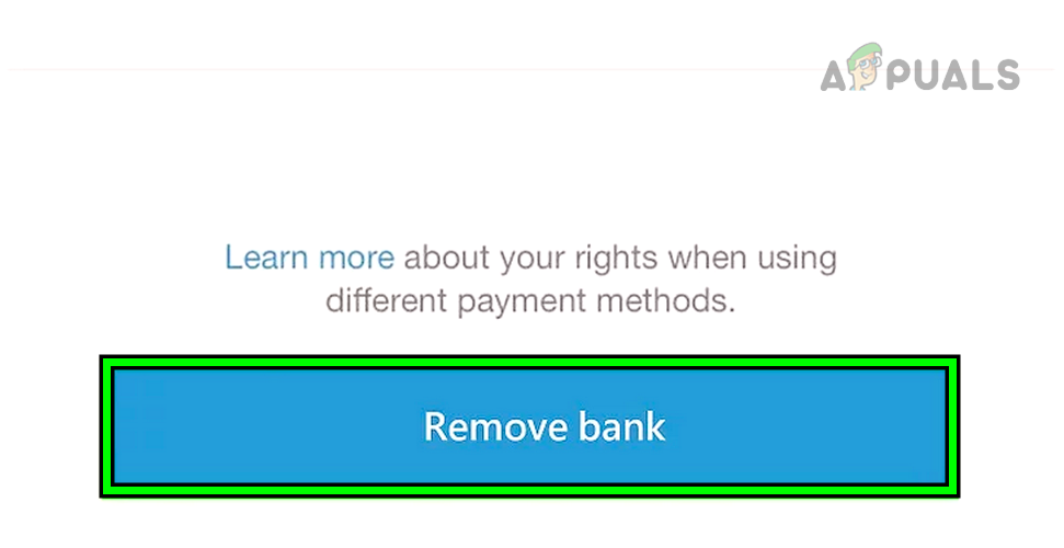 Remove Bank from the Venmo App Payment Methods