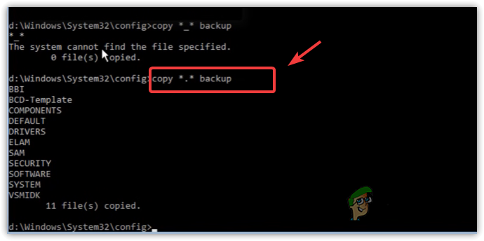 Copia tutti i file di configurazione nella cartella di backup