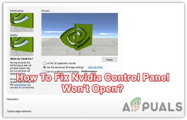 How To Fix Nvidia Control Panel Won't Open?