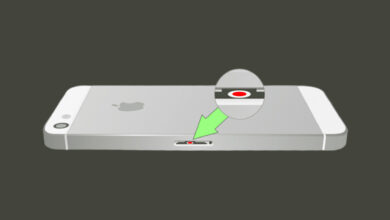 Liquid Contact Indicator (LCI) turns red when water is detected in your iPhone