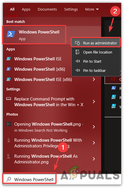 Opening Windows PowerShell As Administrator