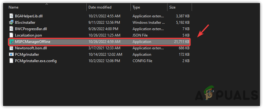 Running Microsoft PC Manager Offline Installer