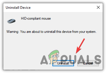 Uninstalling Mouse device