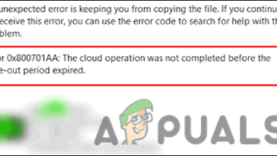 Cloud operation error in OneDrive