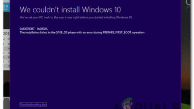 Windows Upgrade Error 0x800700b7- 0x2000a
