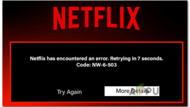 How to fix Netflix error nw-6-503 and nw-6-500