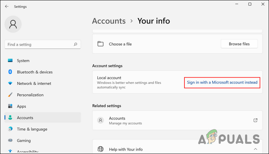 Sign into Windows with a Microsoft account