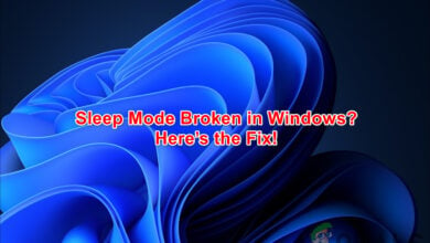 Sleep mode not working in Windows