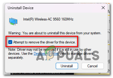 Uninstalling the driver properly