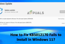 KB5012170 Fails to Install