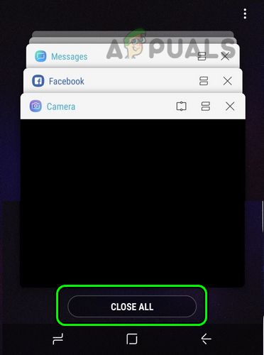 Close All Apps on the Android Phone