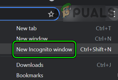 Open New Incognito Window in Chrome
