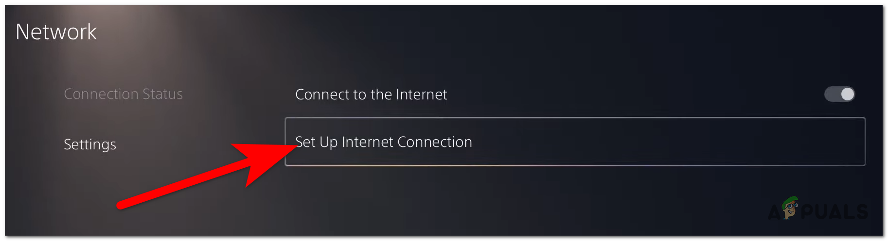 Setting up a new internet connection