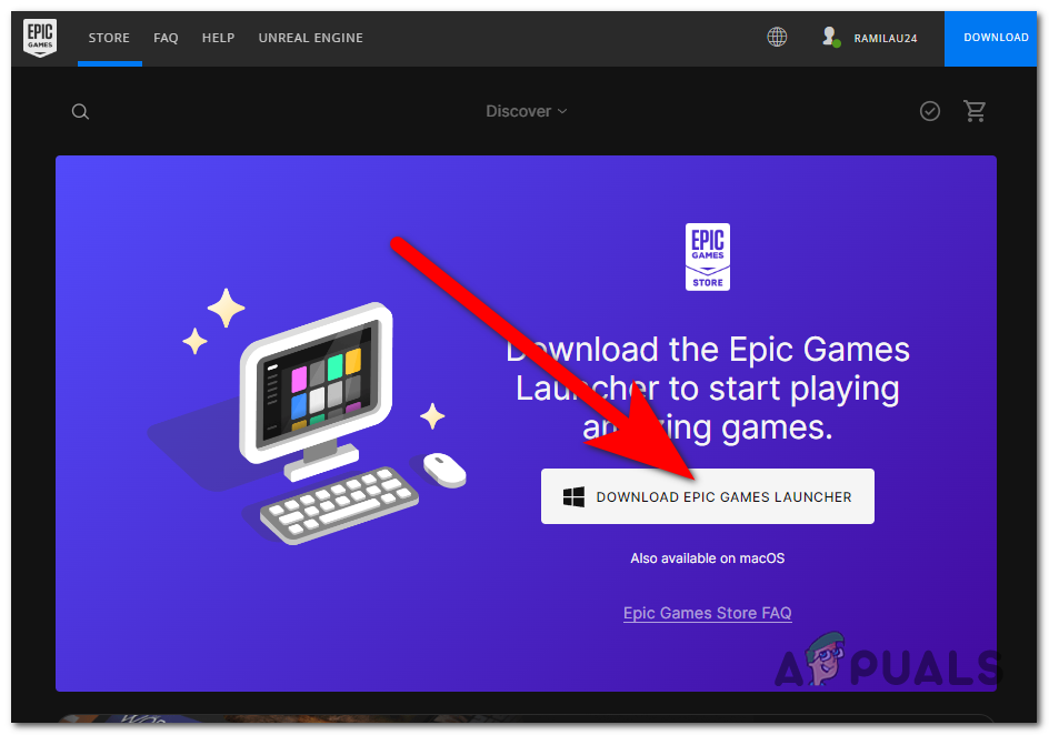 Downloading and installing the Epic Games Launcher
