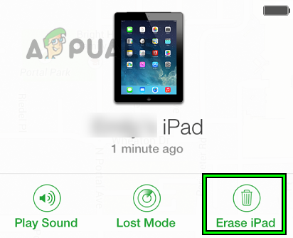Erase iPad Through the iCloud Website