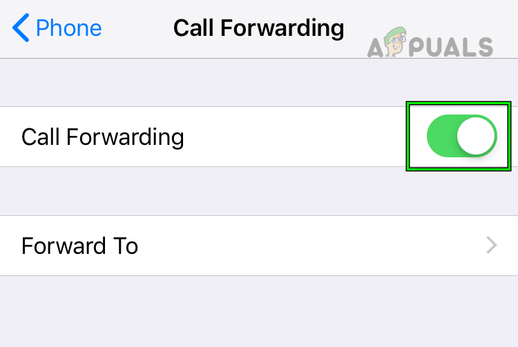 Disable Call Forwarding on the iPhone