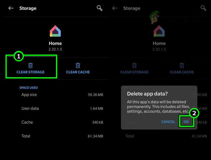 Clear Storage of the Google Home App